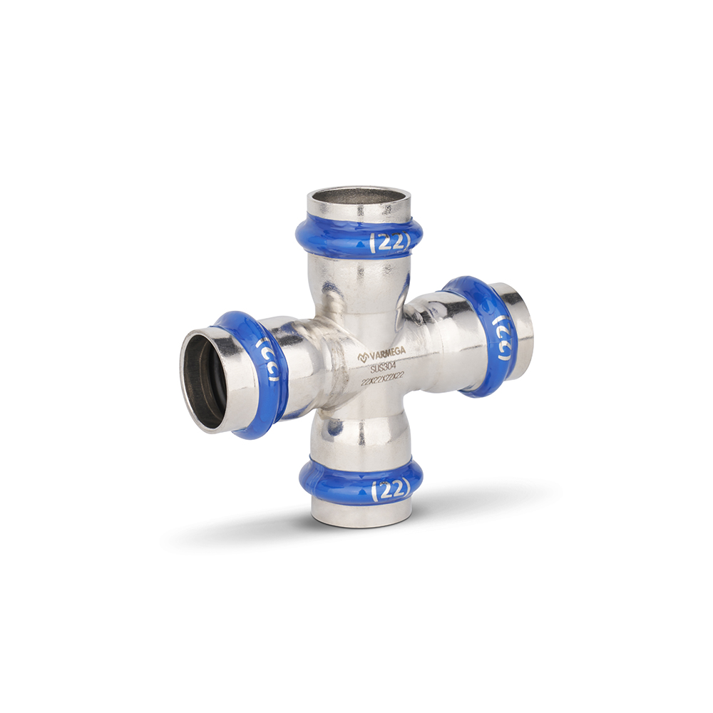 Крестовина раструбная Varmega Inox Press — изображение 2